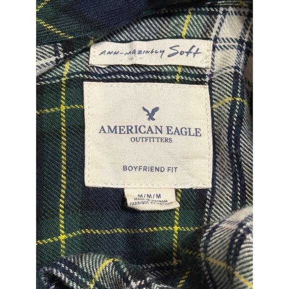 American Eagle Soft Plaid Shirt, Size M - Picture 5 of 6